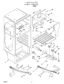 03 - Liner parts for Estate Refrigerator TT14DKXEW13 from AppliancePartsPros.com