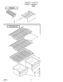 05 - Shelf, Lit / Optional parts for Estate Refrigerator TT14DKXEW14 from AppliancePartsPros.com