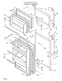 02 - Door parts for Estate Refrigerator TT14DKXEW10 from AppliancePartsPros.com