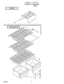 05 - Shelf parts for Estate Refrigerator TT14DKXEW10 from AppliancePartsPros.com