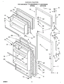 02 - Door parts for Estate Refrigerator TT14DKXBN00 from AppliancePartsPros.com