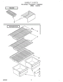 05 - Shelf parts for Estate Refrigerator TT14DKXBN11 from AppliancePartsPros.com