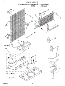 04 - Unit parts for Estate Refrigerator TT14DKXBW00 from AppliancePartsPros.com