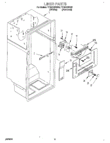 02 - Liner parts for Estate Refrigerator TT18AKXBW01 from AppliancePartsPros.com