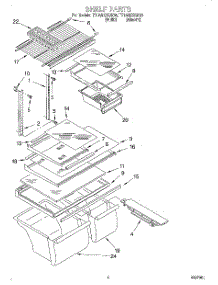 03 - Shelf parts for Estate Refrigerator TT18AKXGW00 from AppliancePartsPros.com