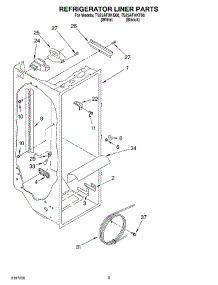 02 - Refrigerator Liner parts for Estate Refrigerator TS25AFXKT00 from AppliancePartsPros.com