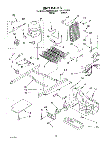 09 - Unit parts for Estate Refrigerator TS25AFXKT00 from AppliancePartsPros.com