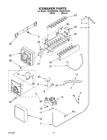 12 - Ice Maker, Optional parts for Estate Refrigerator TS25AFXKT00 from AppliancePartsPros.com