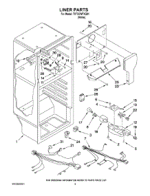 03 - Liner Parts parts for Estate Refrigerator T8TXCWFXQ01 from AppliancePartsPros.com