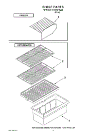 05 - Shelf Parts parts for Estate Refrigerator T8TXCWFXQ00 from AppliancePartsPros.com