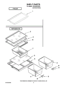 05 - Shelf Parts parts for Estate Refrigerator T8RXNGFWD02 from AppliancePartsPros.com