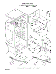 03 - Liner Parts parts for Estate Refrigerator T4TXNWFWQ02 from AppliancePartsPros.com