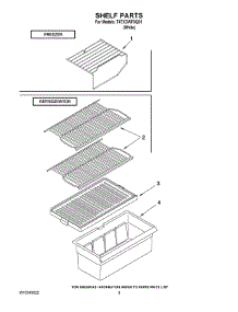 05 - Shelf Parts parts for Estate Refrigerator T4TXCWFXQ01 from AppliancePartsPros.com