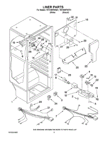 03 - Liner Parts parts for Estate Refrigerator T6TXNWFWT01 from AppliancePartsPros.com