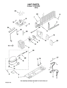 04 - Unit Parts parts for Estate Refrigerator T8TXNGFWQ02 from AppliancePartsPros.com