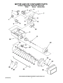 05 - Motor And Ice Container Parts parts for Estate Refrigerator TS25AFXKQ08 from AppliancePartsPros.com