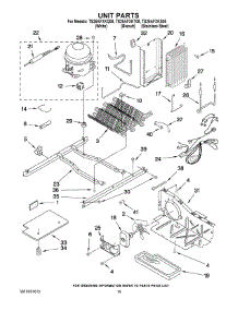 09 - Unit Parts parts for Estate Refrigerator TS25AFXKQ08 from AppliancePartsPros.com