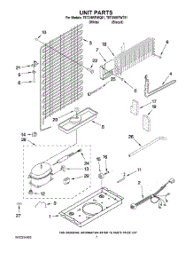 04 - Unit Parts parts for Estate Refrigerator T6TXNWFWQ01 from AppliancePartsPros.com