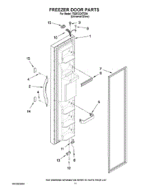 07 - Freezer Door Parts parts for Estate Refrigerator TS25CGXTD04 from AppliancePartsPros.com