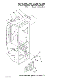 02 - Refrigerator Liner Parts parts for Estate Refrigerator TS25AFXKS08 from AppliancePartsPros.com