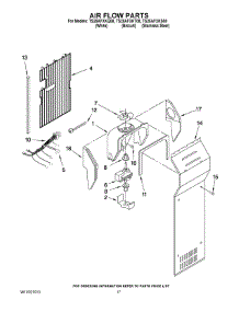 10 - Air Flow Parts parts for Estate Refrigerator TS25AFXKS08 from AppliancePartsPros.com