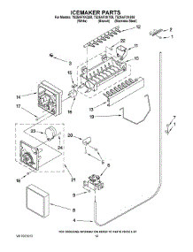 12 - Icemaker Parts parts for Estate Refrigerator TS25AFXKS08 from AppliancePartsPros.com