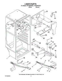 03 - Liner Parts parts for Estate Refrigerator T4TXNWFWT01 from AppliancePartsPros.com