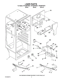 03 - Liner Parts parts for Estate Refrigerator T8TXNWFWT01 from AppliancePartsPros.com