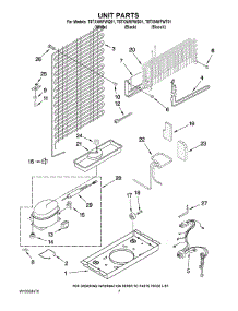 04 - Unit Parts parts for Estate Refrigerator T8TXNWFWT01 from AppliancePartsPros.com