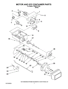 05 - Motor And Ice Container Parts parts for Estate Refrigerator TS25CFXTQ02 from AppliancePartsPros.com