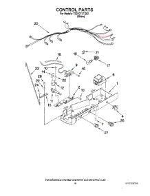 11 - Control Parts parts for Estate Refrigerator TS25CFXTQ02 from AppliancePartsPros.com