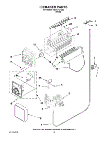 12 - Icemaker Parts parts for Estate Refrigerator TS25CFXTQ02 from AppliancePartsPros.com