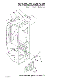 02 - Refrigerator Liner Parts parts for Estate Refrigerator TS25AFXKS07 from AppliancePartsPros.com