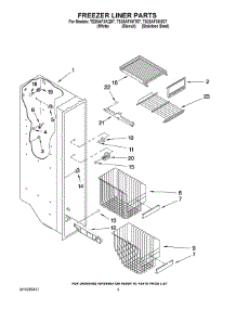 04 - Freezer Liner Parts parts for Estate Refrigerator TS25AFXKS07 from AppliancePartsPros.com