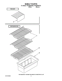 05 - Shelf Parts parts for Estate Refrigerator T4TXNWFWT02 from AppliancePartsPros.com