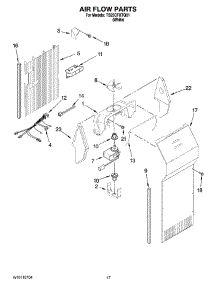 10 - Air Flow Parts parts for Estate Refrigerator TS25CFXTQ01 from AppliancePartsPros.com