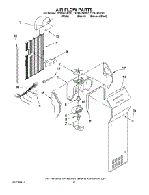 10 - Air Flow Parts parts for Estate Refrigerator TS25AFXKT07 from AppliancePartsPros.com