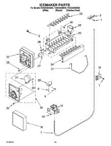 12 - Icemaker Parts, Optional Parts parts for Estate Refrigerator TS25AGXNQ00 from AppliancePartsPros.com