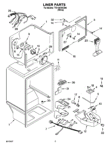 03 - Liner Parts parts for Estate Refrigerator TT21AKXKQ08 from AppliancePartsPros.com