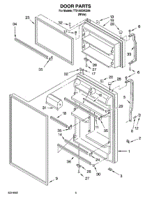 02 - Door Parts parts for Estate Refrigerator TT21AKXKQ06 from AppliancePartsPros.com