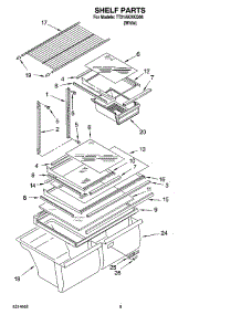 05 - Shelf Parts, Optional Parts parts for Estate Refrigerator TT21AKXKQ06 from AppliancePartsPros.com