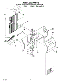10 - Air Flow Parts parts for Estate Refrigerator TS25AFXKT04 from AppliancePartsPros.com