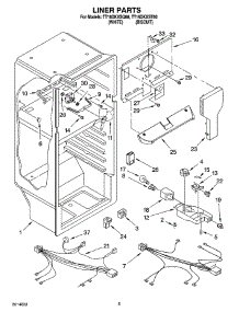 03 - Liner Parts parts for Estate Refrigerator TT16DKXST00 from AppliancePartsPros.com