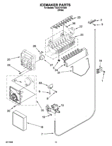 12 - Icemaker Parts, Optional Parts (Not Included) parts for Estate Refrigerator TS22CFXTQ00 from AppliancePartsPros.com
