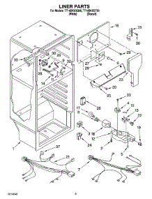 03 - Liner Parts parts for Estate Refrigerator TT14DKXST00 from AppliancePartsPros.com