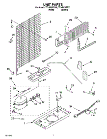 04 - Unit Parts parts for Estate Refrigerator TT14DKXST00 from AppliancePartsPros.com
