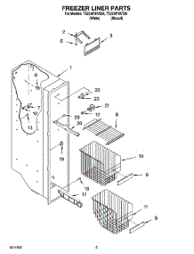 04 - Freezer Liner Parts parts for Estate Refrigerator TS22AFXKQ06 from AppliancePartsPros.com