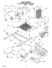 10 - Unit Parts parts for Estate Refrigerator TS22AFXKQ06 from AppliancePartsPros.com