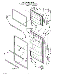 02 - Door Parts parts for Estate Refrigerator TT16DKXSQ00 from AppliancePartsPros.com