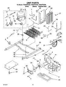 09 - Unit Parts parts for Estate Refrigerator TS25AFXKQ04 from AppliancePartsPros.com